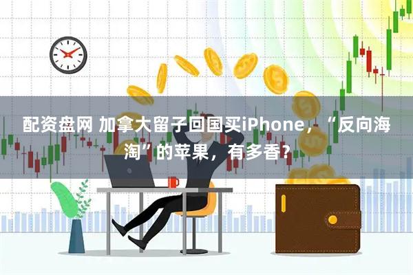 配资盘网 加拿大留子回国买iPhone，“反向海淘”的苹果，有多香？